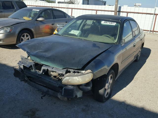 1G1ND52J72M669805 - 2002 CHEVROLET MALIBU GREEN photo 2