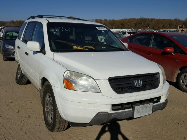 2HKYF186X4H577661 - 2004 HONDA PILOT EXL WHITE photo 1