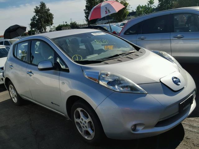 JN1AZ0CP0BT007554 - 2011 NISSAN LEAF SV SILVER photo 1