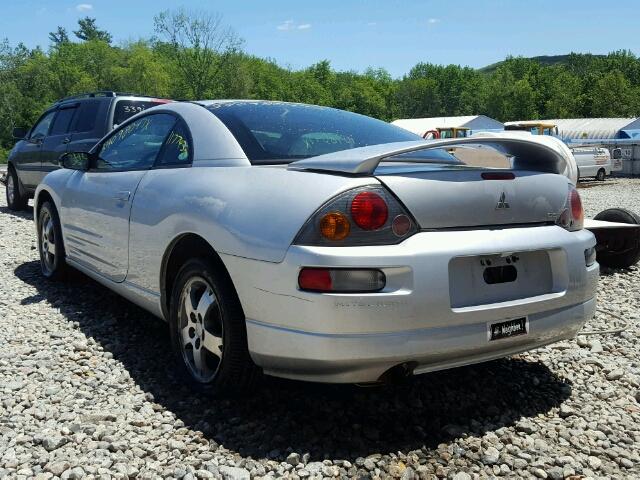 4A3AC44G53E034319 - 2003 MITSUBISHI ECLIPSE GS SILVER photo 3