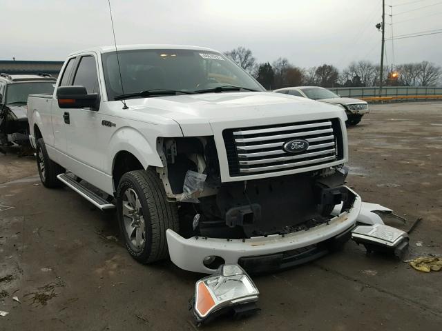 1FTEX1CM7BFC64127 - 2011 FORD F150 SUPER WHITE photo 1