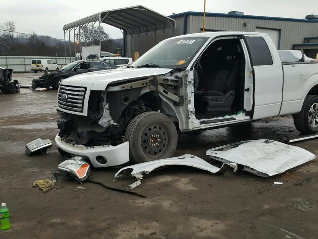 1FTEX1CM7BFC64127 - 2011 FORD F150 SUPER WHITE photo 9