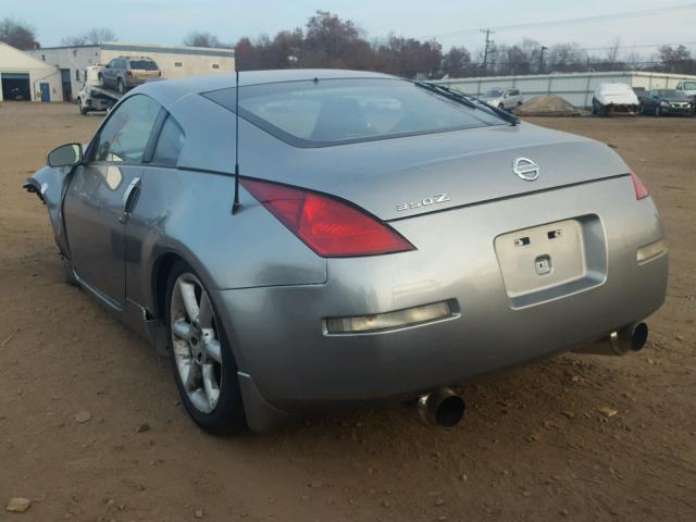 JN1AZ34E54M150320 - 2004 NISSAN 350Z COUPE GRAY photo 3