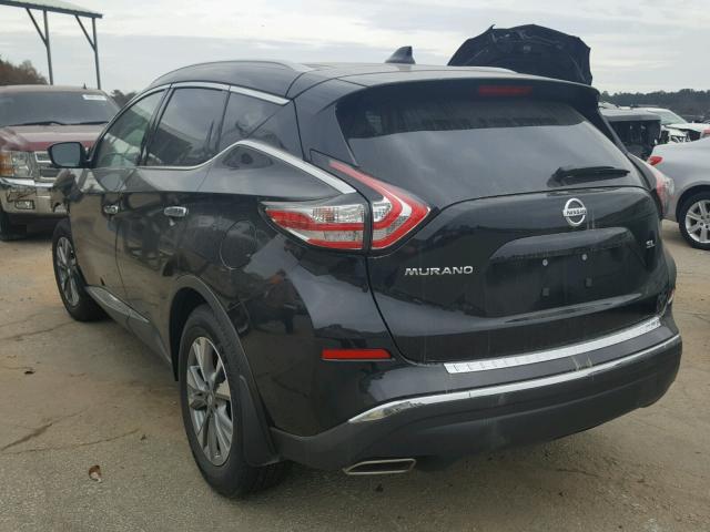 5N1AZ2MG6HN168281 - 2017 NISSAN MURANO S BLACK photo 3