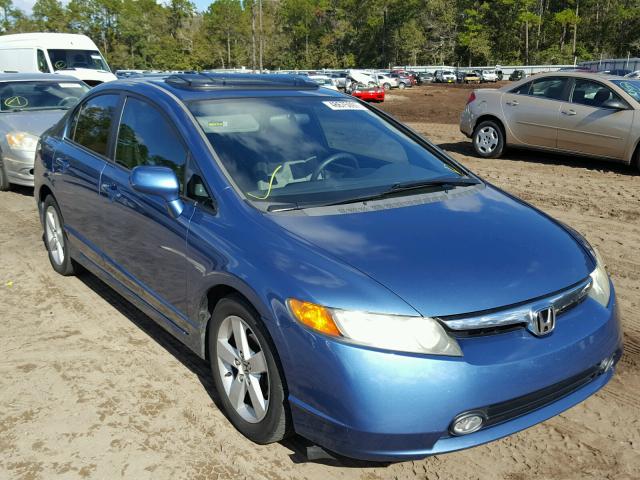 1HGFA16876L004923 - 2006 HONDA CIVIC EX BLUE photo 1