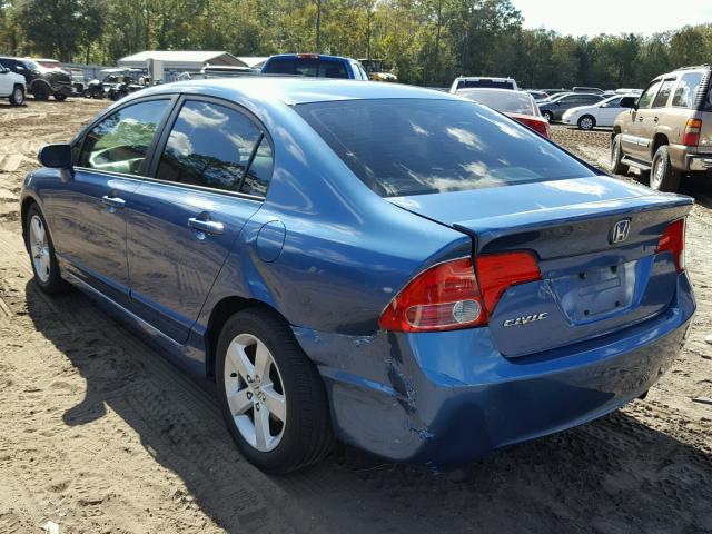 1HGFA16876L004923 - 2006 HONDA CIVIC EX BLUE photo 3