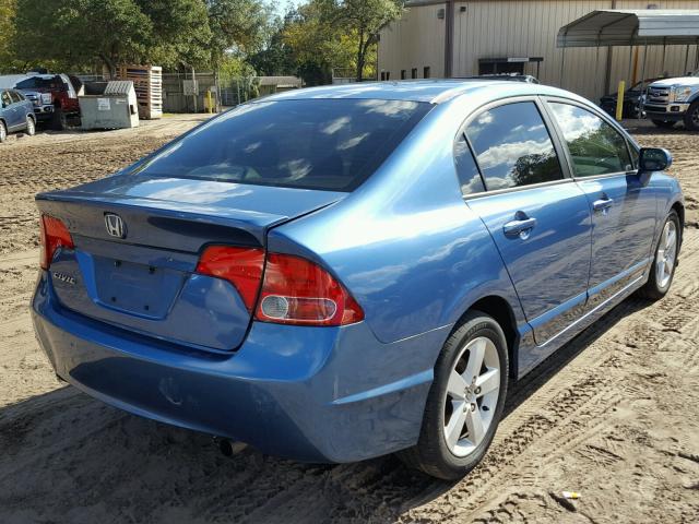 1HGFA16876L004923 - 2006 HONDA CIVIC EX BLUE photo 4