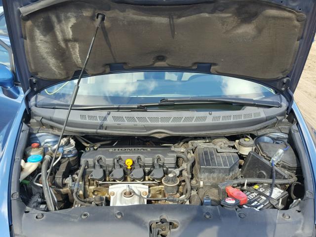 1HGFA16876L004923 - 2006 HONDA CIVIC EX BLUE photo 7