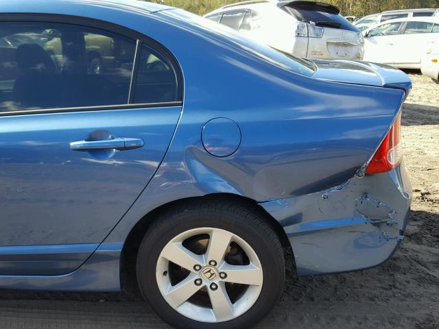 1HGFA16876L004923 - 2006 HONDA CIVIC EX BLUE photo 9