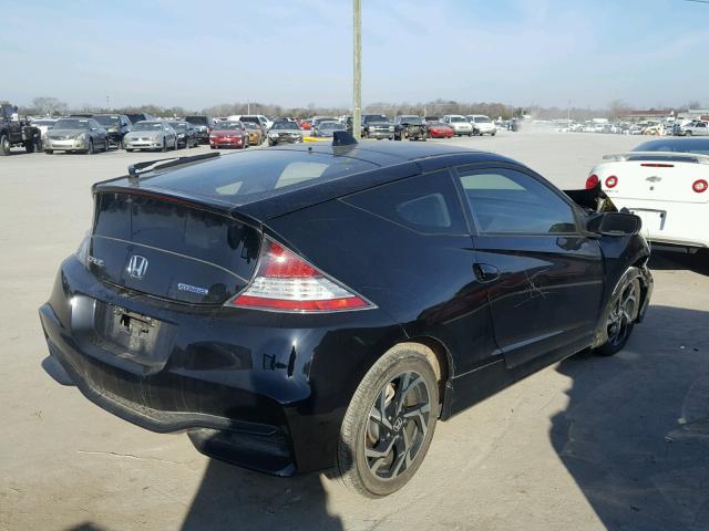 JHMZF1D69GS000585 - 2016 HONDA CR-Z EX BLACK photo 4