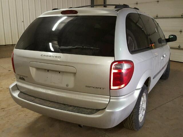 1D4GP45R83B185807 - 2003 DODGE CARAVAN SP SILVER photo 4