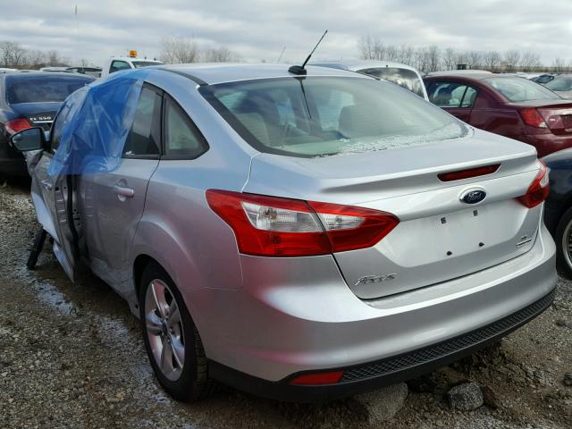 1FADP3F22EL259348 - 2014 FORD FOCUS SE SILVER photo 3