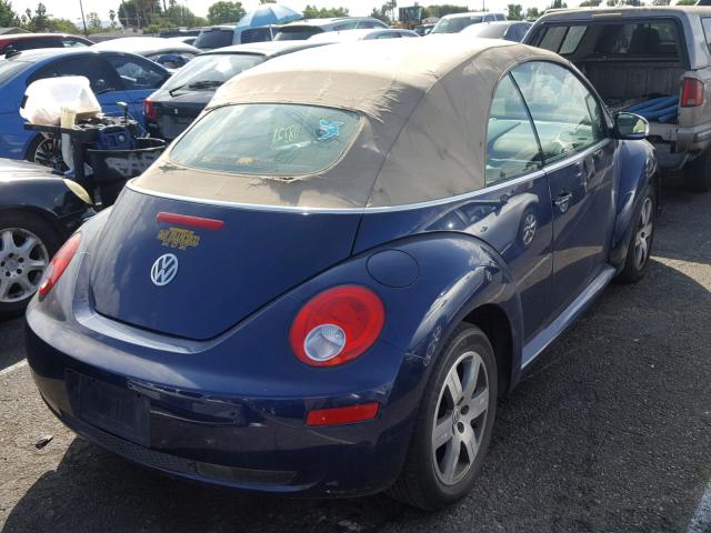 3VWRF31Y76M310158 - 2006 VOLKSWAGEN NEW BEETLE Mavi foto 4
