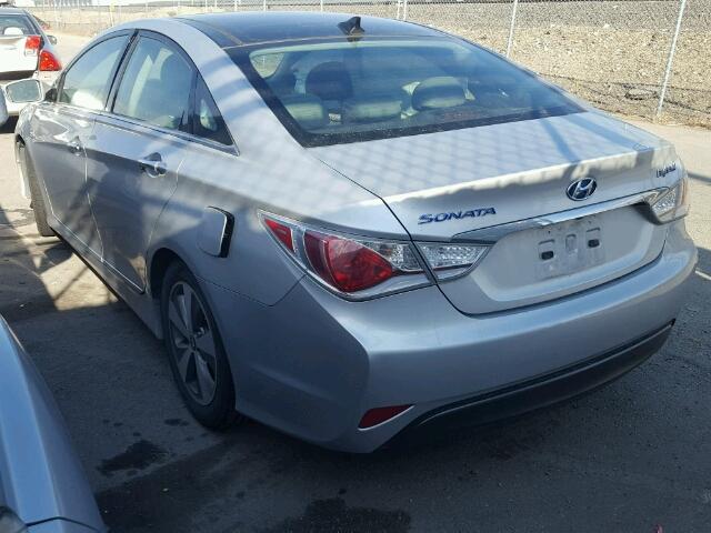 KMHEC4A47CA046876 - 2012 HYUNDAI SONATA HYB SILVER photo 3