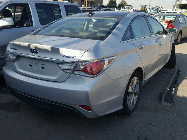 KMHEC4A47CA046876 - 2012 HYUNDAI SONATA HYB SILVER photo 4