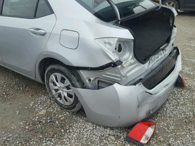 2T1BURHE1FC358756 - 2015 TOYOTA COROLLA L SILVER photo 9