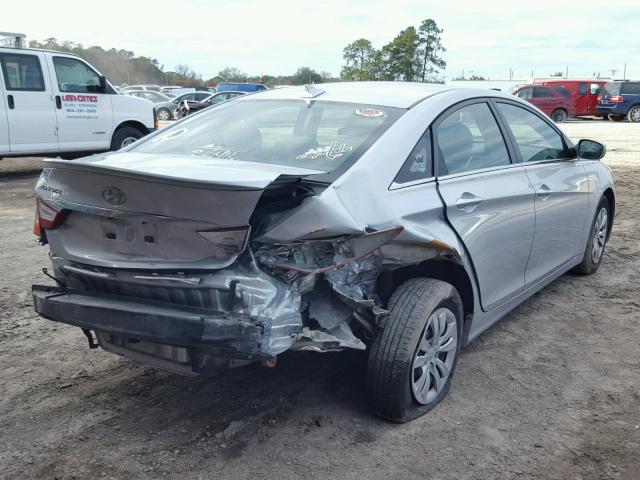 5NPEB4AC9DH515135 - 2013 HYUNDAI SONATA GLS SILVER photo 4