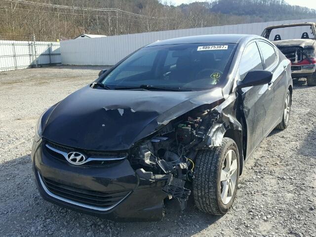 KMHDH4AE3DU820868 - 2013 HYUNDAI ELANTRA GL BLACK photo 2