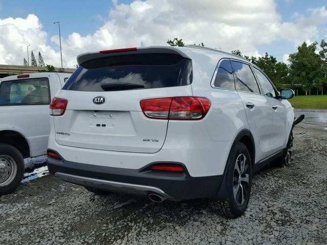 5XYPH4A58JG366213 - 2018 KIA SORENTO EX WHITE photo 4