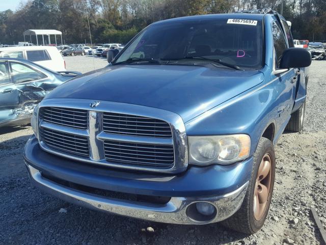 1D7HA18N64S741159 - 2004 DODGE RAM 1500 S BLUE photo 2