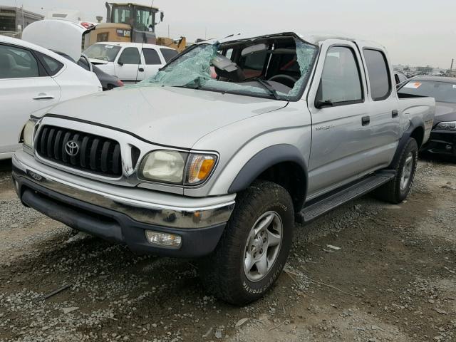 5TEGN92N83Z197906 - 2003 TOYOTA TACOMA DOU SILVER photo 2