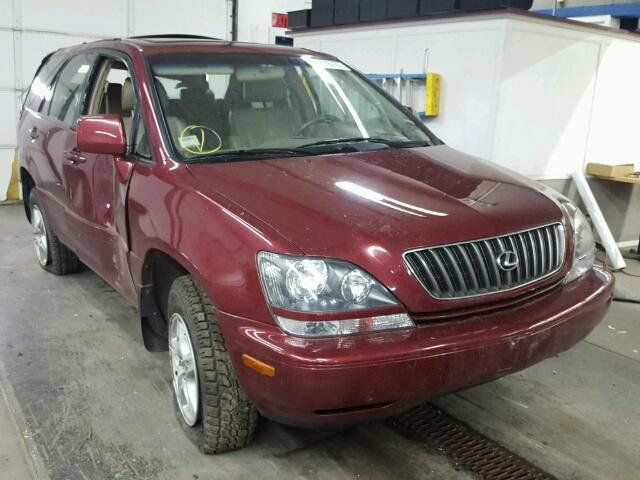 JT6HF10U1Y0161955 - 2000 LEXUS RX 300 RED photo 1