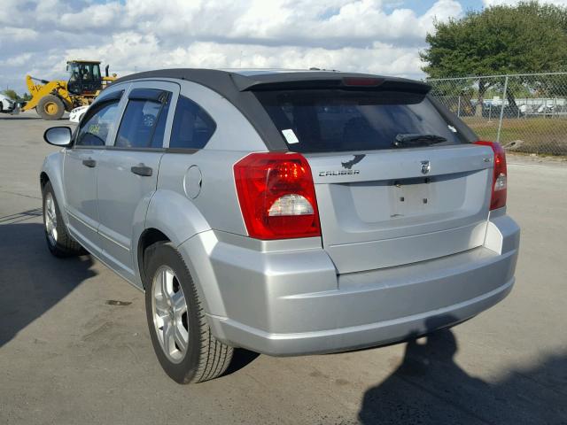 1B3HB48B27D304722 - 2007 DODGE CALIBER SX SILVER photo 3