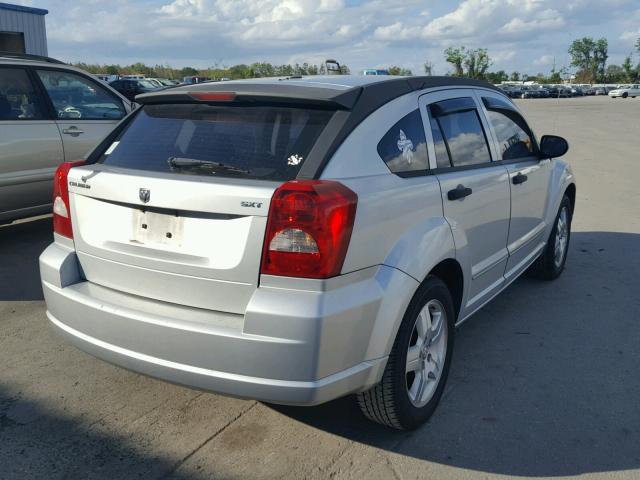 1B3HB48B27D304722 - 2007 DODGE CALIBER SX SILVER photo 4