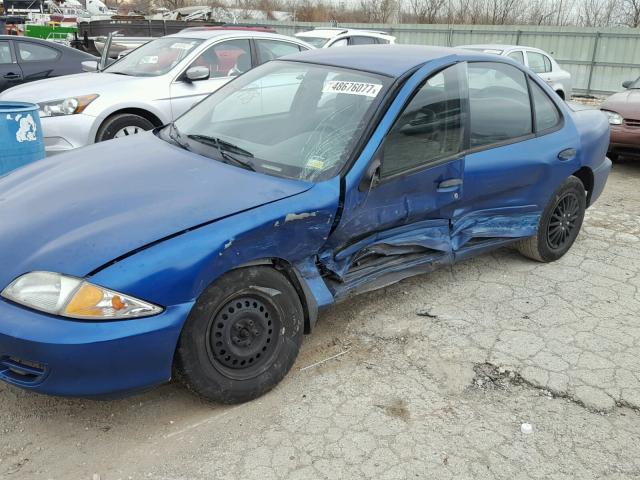 1G1JC524217419798 - 2001 CHEVROLET CAVALIER B BLUE photo 10