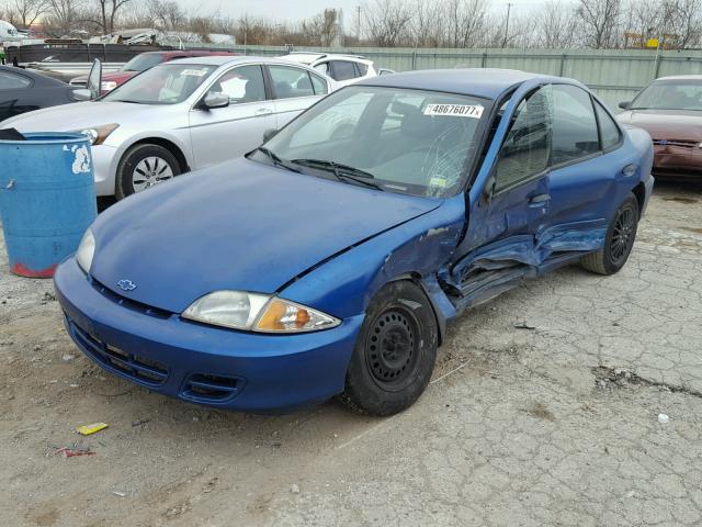 1G1JC524217419798 - 2001 CHEVROLET CAVALIER B BLUE photo 2