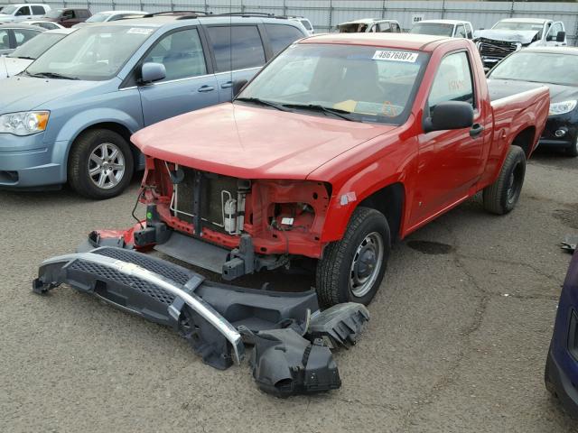 1GCCS148168118131 - 2006 CHEVROLET COLORADO RED photo 2