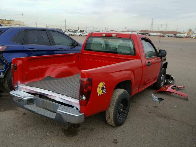 1GCCS148168118131 - 2006 CHEVROLET COLORADO RED photo 4