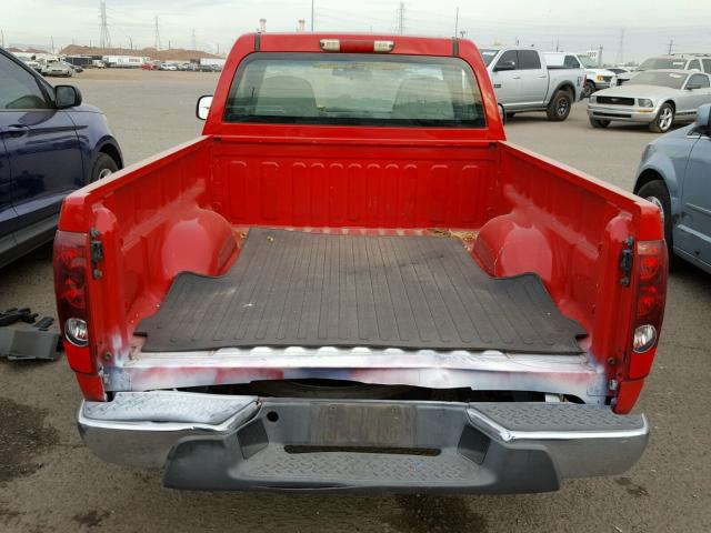 1GCCS148168118131 - 2006 CHEVROLET COLORADO RED photo 6