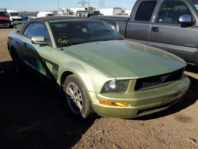 1ZVFT84N855184536 - 2005 FORD MUSTANG GREEN photo 1