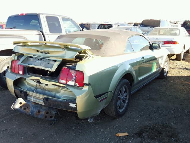 1ZVFT84N855184536 - 2005 FORD MUSTANG GREEN photo 4