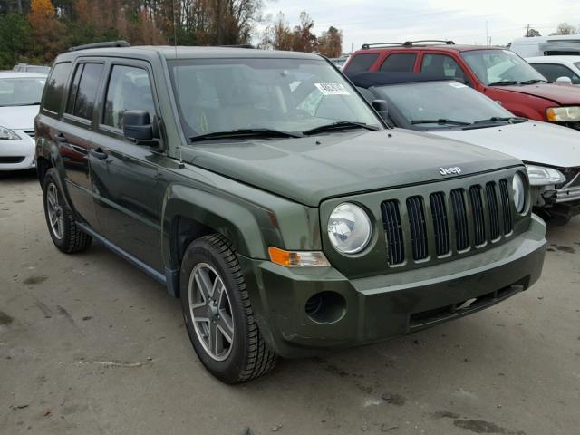 1J8FF28W88D798726 - 2008 JEEP PATRIOT SP GREEN photo 1