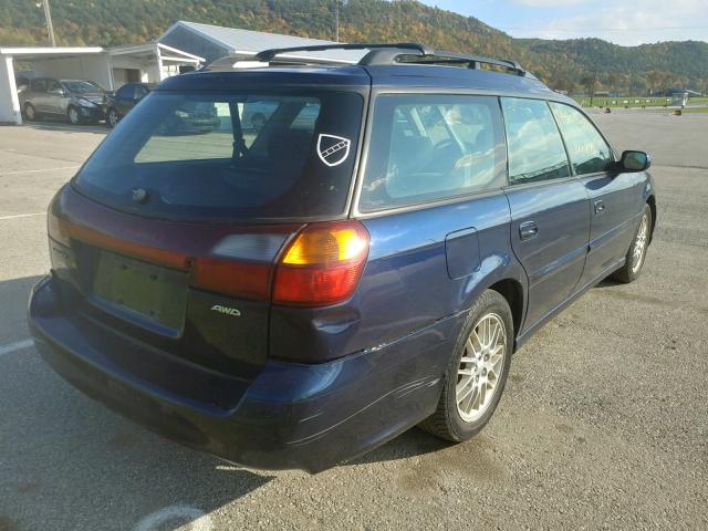 4S3BH625247304313 - 2004 SUBARU LEGACY L S BLUE photo 4