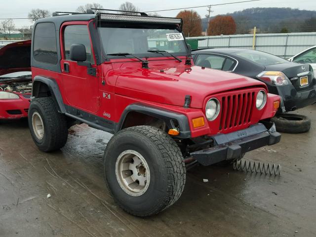 1J4FA39S13P317661 - 2003 JEEP WRANGLER C RED photo 1