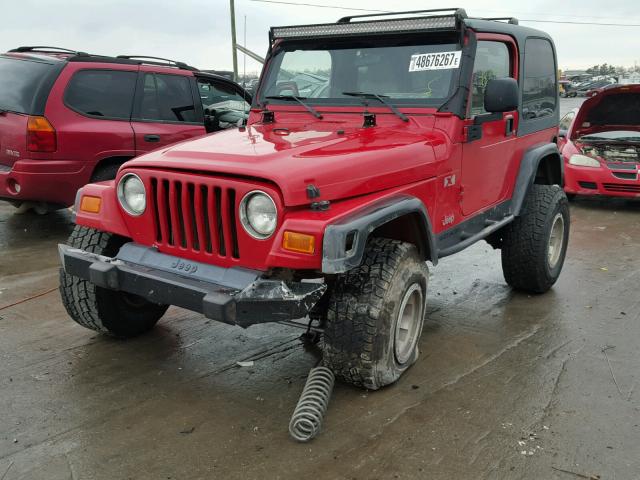 1J4FA39S13P317661 - 2003 JEEP WRANGLER C RED photo 2