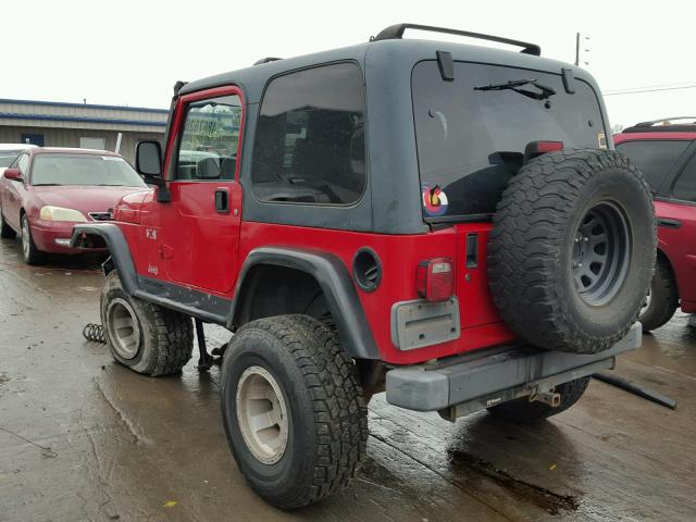 1J4FA39S13P317661 - 2003 JEEP WRANGLER C RED photo 3