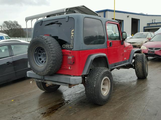 1J4FA39S13P317661 - 2003 JEEP WRANGLER C RED photo 4