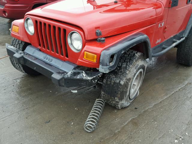 1J4FA39S13P317661 - 2003 JEEP WRANGLER C RED photo 9