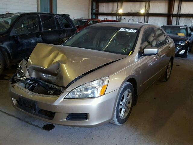 1HGCM56856A003685 - 2006 HONDA ACCORD EX GOLD photo 2