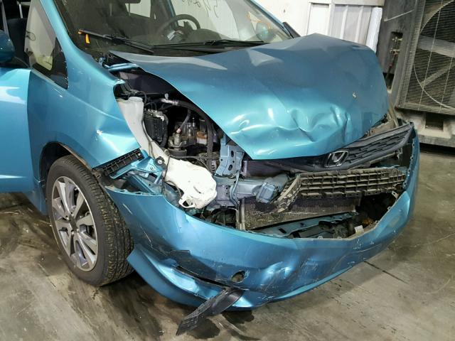 JHMGE8H53CC003345 - 2012 HONDA FIT SPORT TEAL photo 9