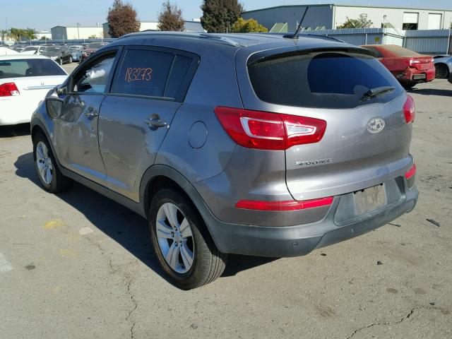 KNDPB3A24B7149273 - 2011 KIA SPORTAGE L BROWN photo 3