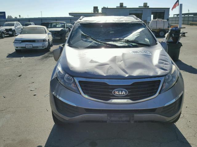 KNDPB3A24B7149273 - 2011 KIA SPORTAGE L BROWN photo 9