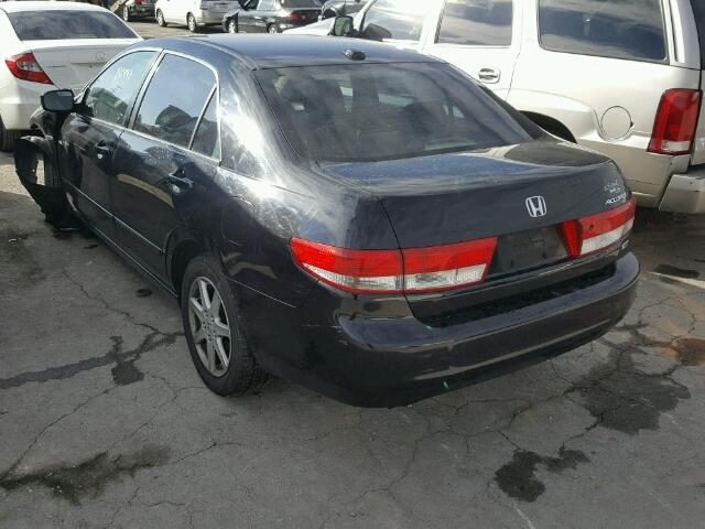 1HGCM66584A085551 - 2004 HONDA ACCORD EX BLACK photo 3