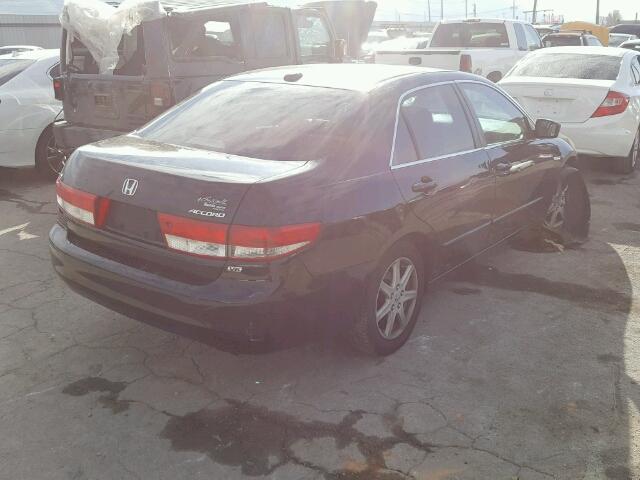 1HGCM66584A085551 - 2004 HONDA ACCORD EX BLACK photo 4