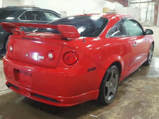 1G1AP14P167776871 - 2006 CHEVROLET COBALT SS RED photo 4