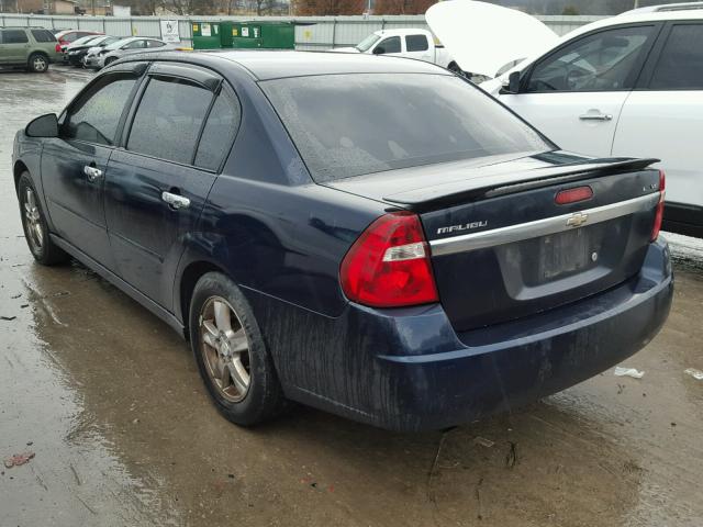 1G1ZU54895F215575 - 2005 CHEVROLET MALIBU LT BLUE photo 3